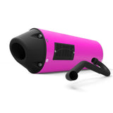 HMF Muffler Honda TRX 450R 06-14 Pink Performance MX Full System Exhaust Blackout Euro End Cap Side Mount