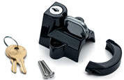 Kuryakyn Universal Helmet Lock Gloss Black 1-1/4-1-1/2"