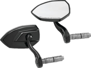 Kuryakyn Gloss Black Phantom Bar End Mirror 1959