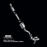 Vance & Hines HoleShot Twin Slash 2-2 Cat-Back Exhaust Stainless Steel 19650