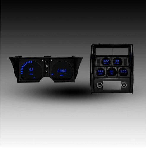 Intellitronix LED Digital Gauge Cluster Set With Black Faceplate For 1978-1982 Chevrolet Corvette