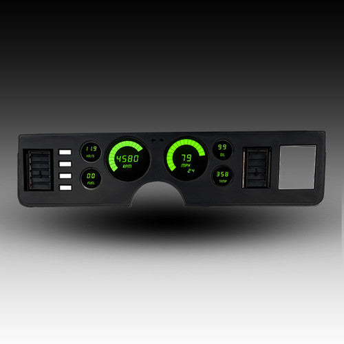 Intellitronix LED Digital Gauge Cluster Set With Black Faceplate For 79-86 Ford Mustang