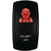 DragonFire Racing Laser-Etched Dual LED Switch - Helmet Air - Red - 04-0092