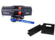 Viper V2 ATV Winch Kit 3500 lb Standard Spool With 40 Feet Blue Synthetic Rope With Mount For Honda Foreman Rubicon 500 2002-2004