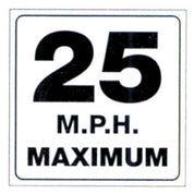 Voss Signs 490-MPH  Trail Sign - 25 Mph Maximum