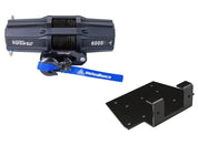 Viper V2 ATV Winch Kit 3500 lb Standard Spool With 40 Feet Blue Synthetic Rope With Mount For Yamaha Big Bear 400 2002-2006