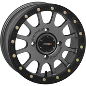 System 3 SB-5 Beadlock Gun Metal Grey Wheel 15x10 4/137 5+5 (-5mm) 15S3-56371