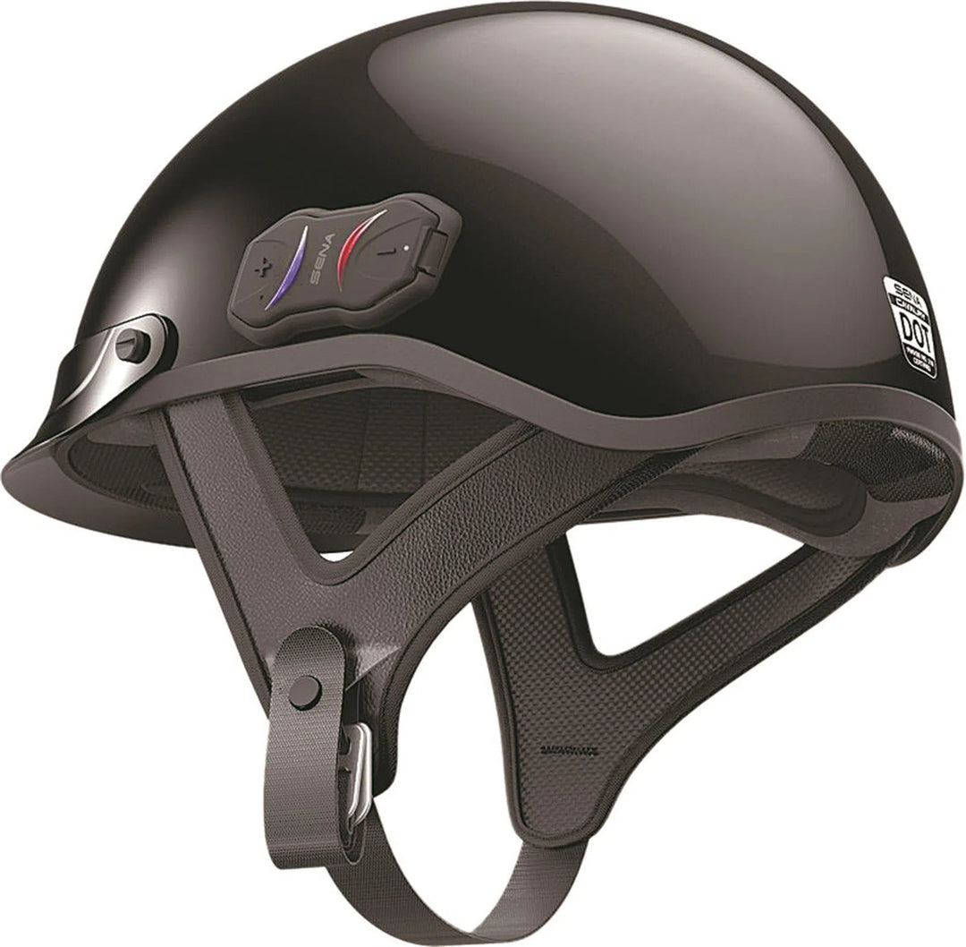SENA Cavalry Bluetooth Half Helmet Glossy Black SM Cavalry-CL-GB-S
