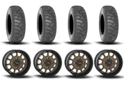 System 3 ST-5 Aluminum Bronze/Matte Black 15" Wheels And SS360 Sand/Snow Tires [32x10-15]