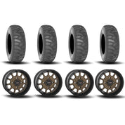 System 3 ST-5 Aluminum Bronze/Matte Black 15" Wheels And SS360 Sand/Snow Tires [32x10-15]