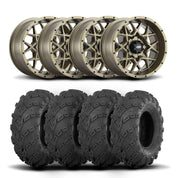 ITP Hurricane 14" Bronze Wheels And Mud Lite Tires [27x10-14]
