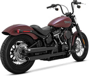 Vance And Hines Twin Slash Muffler 3in Slip On Exhaust Black With Fuelpak FP4