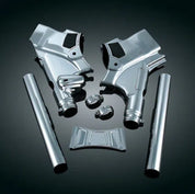 Kuryakyn Deluxe Chrome Neck Frame Covers Accent Trim Harley Touring 2009-2013
