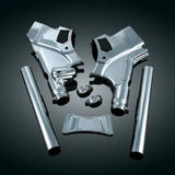 Kuryakyn Deluxe Chrome Neck Frame Covers Accent Trim Harley Touring 2009-2013