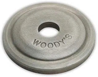 Woodys AWA-3775 Round Aluminum Plate 5/16" X 1-3/8" Dia Pkg 24