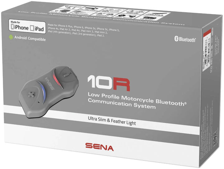 SENA 10R Bluetooth Headset Single Pack W/Out Remote 10R-01