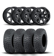 ITP Twister 14" Black Wheels And Terra Hook Tires [27x9-14]