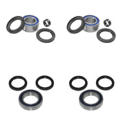 QUADBOSS Front and Rear Wheel Bearing Kits for Honda TRX500FM 2014-2015