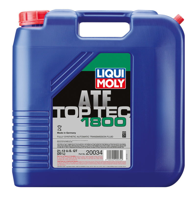 Liqui Moly 20L Top Tec 1800 ATF Automatic Transmission Fluid 20034