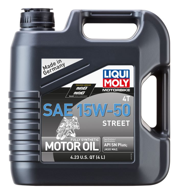 Liqui Moly 4L 4T SAE 15W50 Motorbike Street Motor Oil 20060