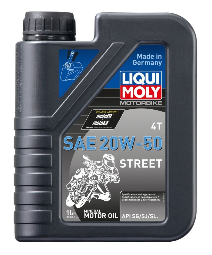 Liqui Moly 1L 4T SAE 20W50 Motorbike Street Motor Oil 20062