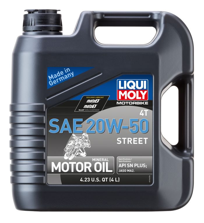 Liqui Moly 4L 4T SAE 20W50 Motorbike Street Motor Oil 20064