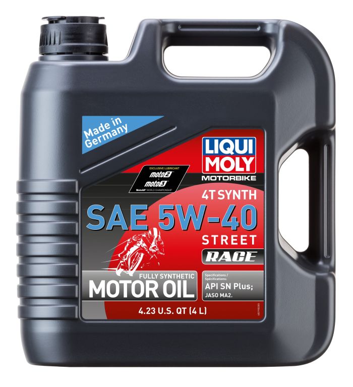 Liqui Moly 4L Synthetic 4T 5W40 Motorbike Street Race Motor Oil 20076