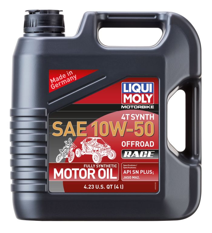 Liqui Moly 4L Synthetic 4T SAE 10W50 Motorbike Offroad Race Motor Oil 20080