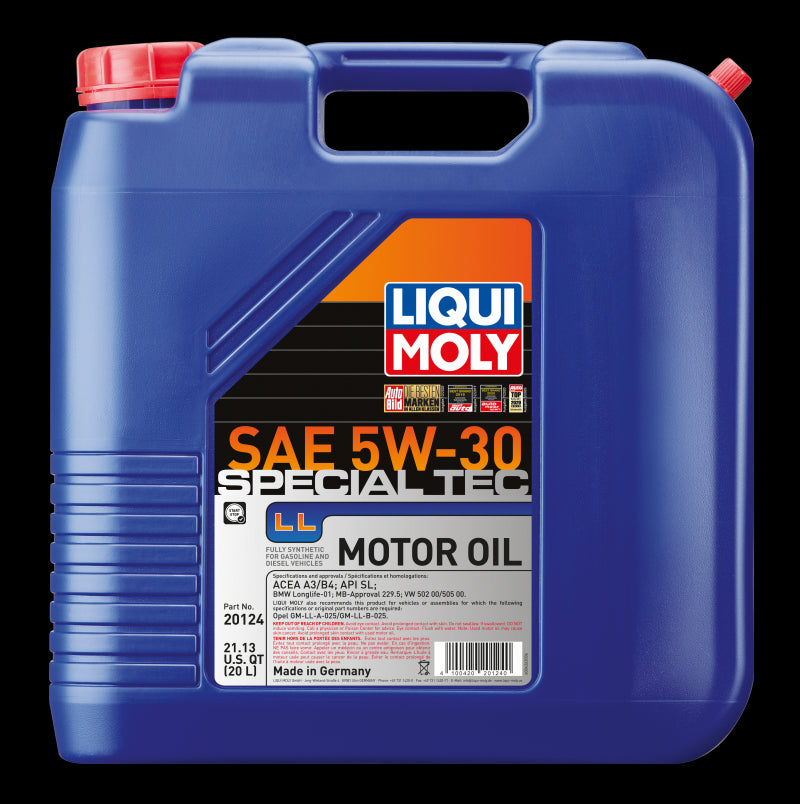 Liqui Moly 20L Special Tec LL SAE 5W30 Motor Oil 20124