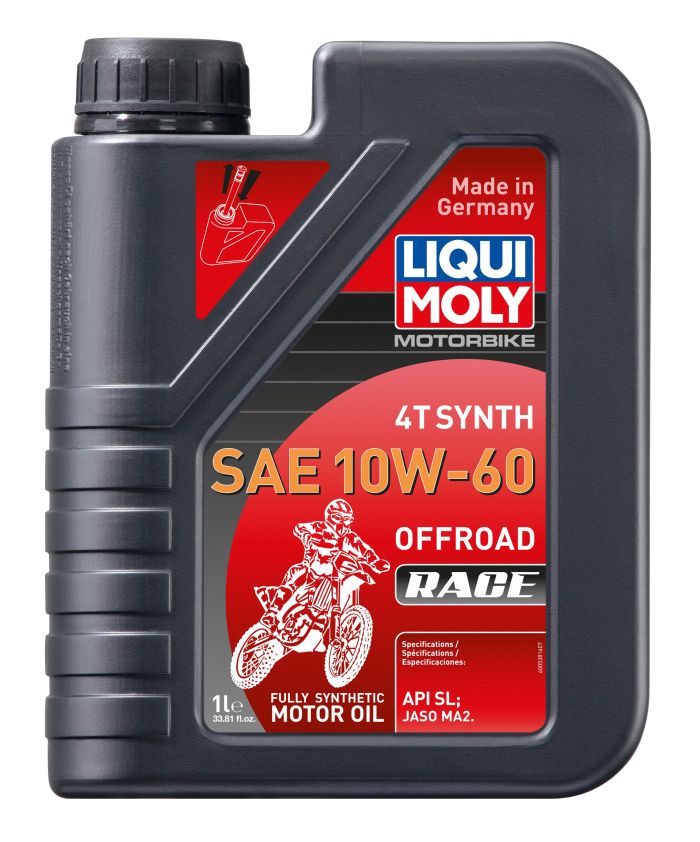 Liqui Moly 1L Synthetic 4T SAE 10W60 Motorbike Offroad Race Motor Oil 20186