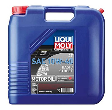 Liqui Moly 20L 4T SAE 10W40 Motorbike Motor Oil 20194