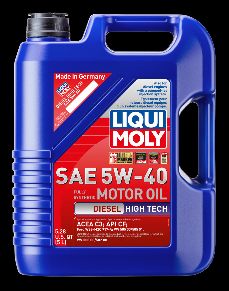 Liqui Moly 5L High Tech 5W40 Diesel Motor Oil 2022