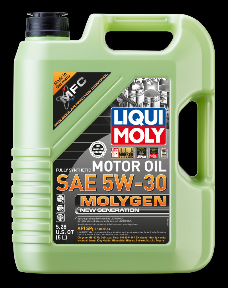 Liqui Moly 5L Molygen New Generation SAE 5W30 Motor Oil 20228