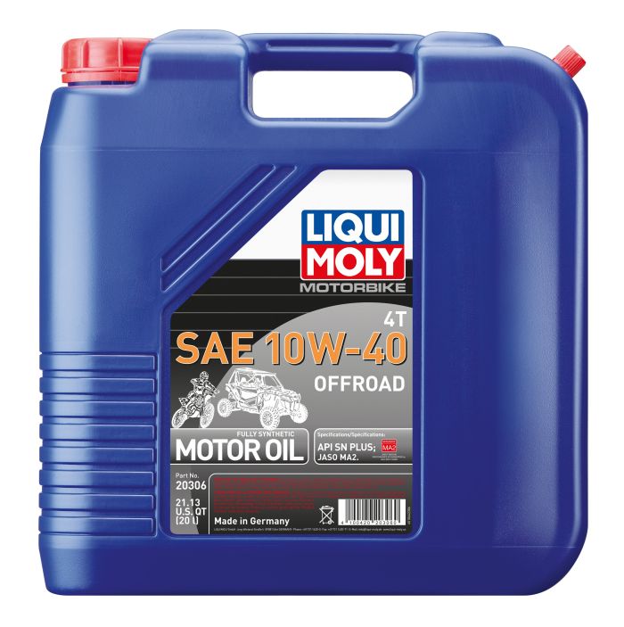 Liqui Moly 20L 4T SAE 10W40 Motorbike Offroad Motor Oil 20306