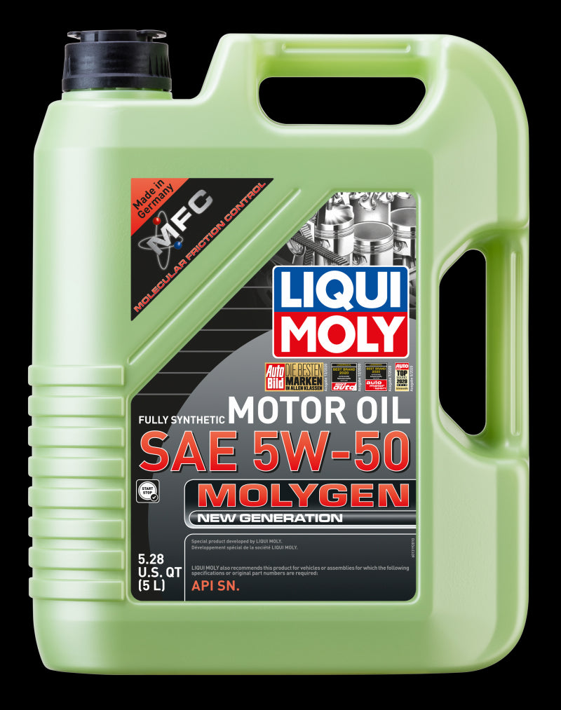 Liqui Moly 5L Molygen New Generation SAE 5W50 Motor Oil 20310