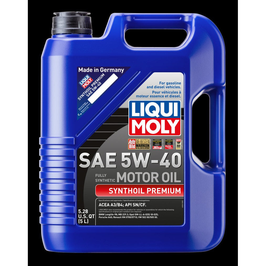 Liqui Moly 5L Synthoil Premium SAE 5W40 Motor Oil 2041