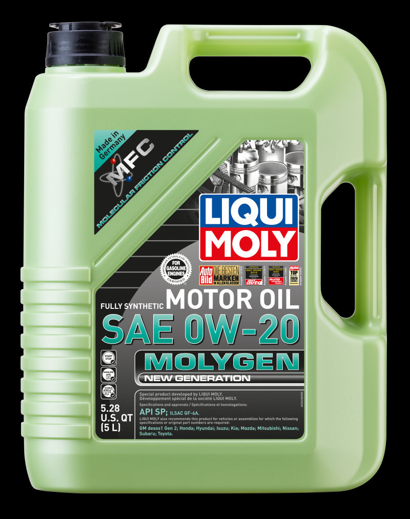 Liqui Moly 5L Molygen New Generation SAE 0W20 Motor Oil 20438