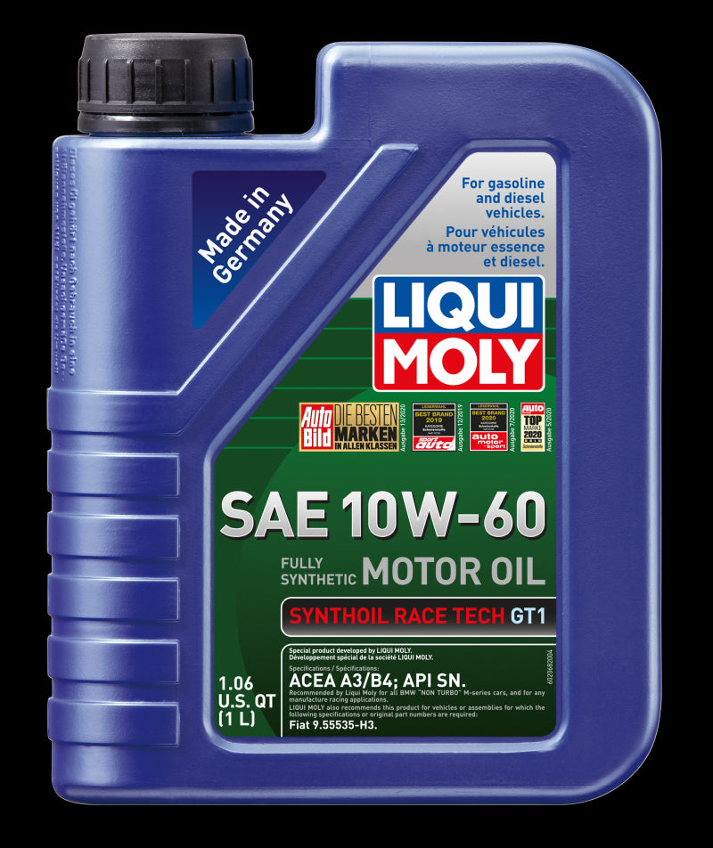 Liqui Moly 1L Synthoil Race Tech GT1 SAE 10W60 Motor Oil 2068