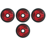 4 Front Rail Viper Red Idler Wheels BOMBARDIER/SKI-DOO Formula/GT/MX 1996-1998