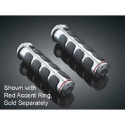New Kuryakyn ISO Grip Set with Chrome Accent Rings