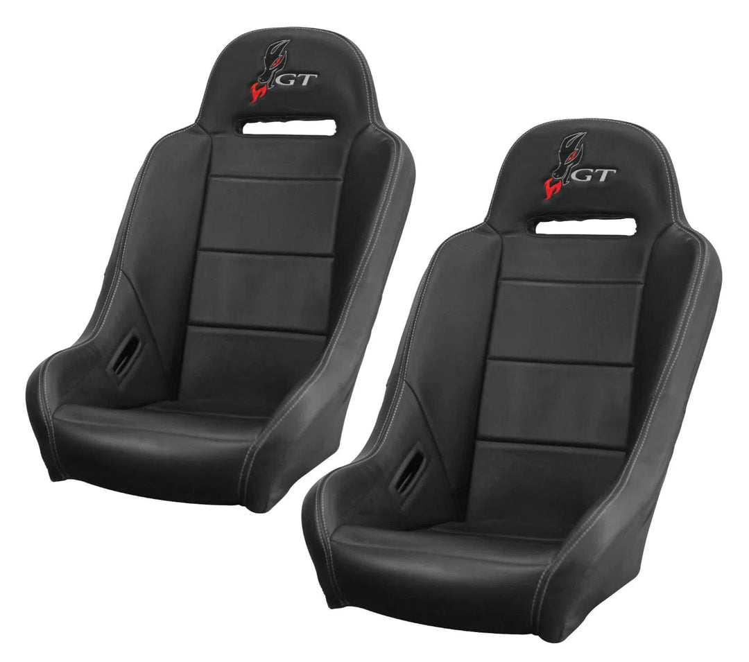DragonFire Racing HighBack GT Seats for RZR Turbo, RZR 1000 & RZR 900 Models - Black - Pair - 15-1152