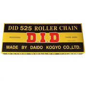 DID Standard 525 Chain 122 Links Natural for Street Motorcycle