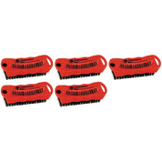 Set of 5 Combo Fingernail Brush W/magnet