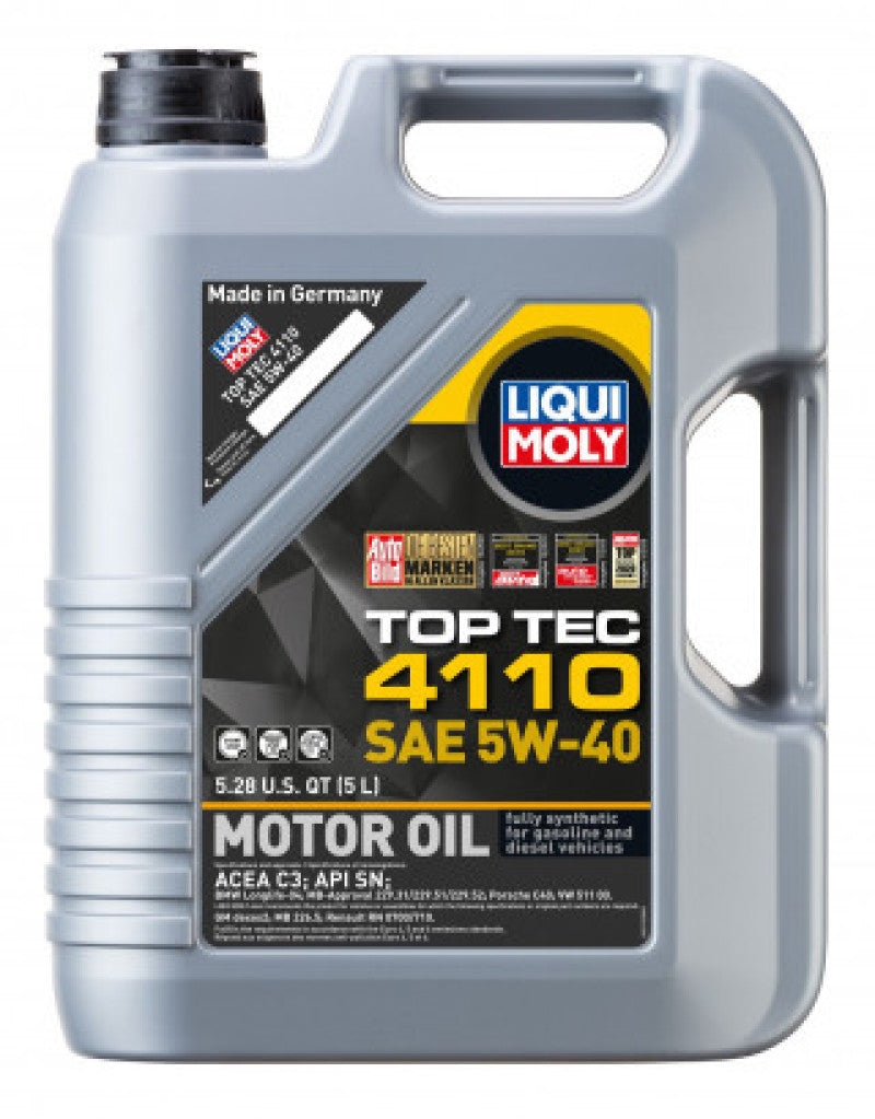 Liqui Moly 5L Top Tec 4110 SAE 5W40 Motor Oil 22122