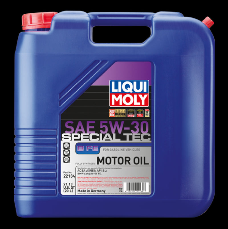 Liqui Moly 20L Special Tec B FE SAE 5W30 Motor Oil 22134