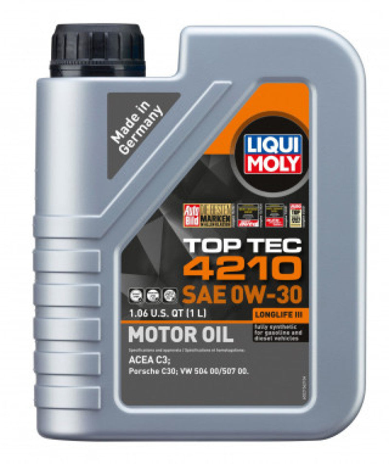 Liqui Moly 1L Top Tec 4210 SAE 0W30 Motor Oil 22156