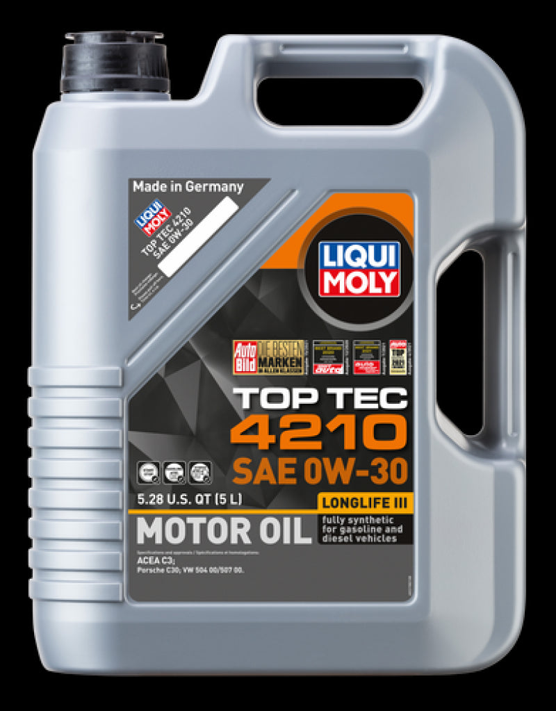 Liqui Moly 5L Top Tec 4210 SAE 0W30 Motor Oil 22158