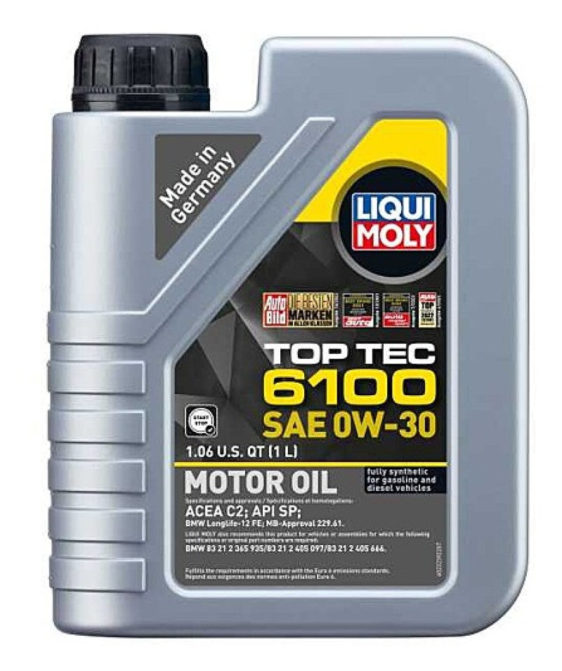 Liqui Moly 1L Top Tec 6100 SAE 0W30 Motor Oil 22239