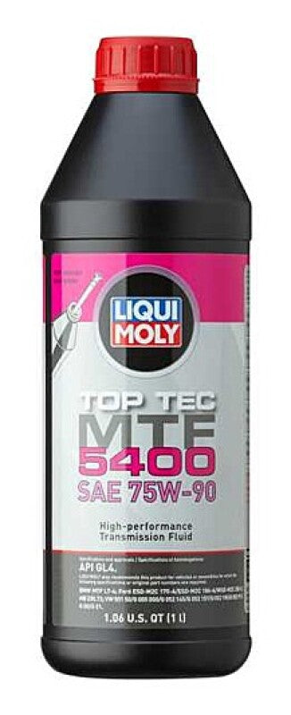 Liqui Moly 1L Top Tec 400 75W90 MTF Manual Transmission Fluid 22275