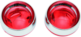 Kuryakyn Deep Dish Bezels With Red Lenses 2269